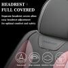 image:imageCoverado Car Seat Covers with Lumbar Support Front Covers for Cars Universal Automotive Seat Cover Waterproof Leather Car Seat Cushion Interior Seat Protectors for Most CarsBlackPink