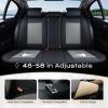 image:imageCoverado Car Seat Covers with Lumbar Support Front Covers for Cars Universal Automotive Seat Cover Waterproof Leather Car Seat Cushion Interior Seat Protectors for Most CarsBlackGray
