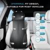 image:imageCoverado Car Seat Cushion and Lumbar Support Headrest Pillow One Piece Ergonomic Memory Foam Car Neck Pillow amp Back Support Soft Leather Breathable Driving Seat Cushion Sciatica Pain Relief BlackBlack