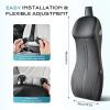 image:imageCoverado Car Seat Cushion and Lumbar Support Headrest Pillow One Piece Ergonomic Memory Foam Car Neck Pillow amp Back Support Soft Leather Breathable Driving Seat Cushion Sciatica Pain Relief BlackBlack