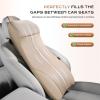 image:imageCoverado Car Seat Cushion and Lumbar Support Headrest Pillow One Piece Ergonomic Memory Foam Car Neck Pillow amp Back Support Soft Leather Breathable Driving Seat Cushion Sciatica Pain Relief BlackBeige