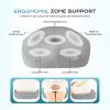 image:imageCoverado Car Seat Cushion and Lumbar Support Headrest Pillow One Piece Ergonomic Memory Foam Car Neck Pillow amp Back Support Soft Leather Breathable Driving Seat Cushion Sciatica Pain Relief BlackGray