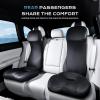 image:imageCoverado Car Seat Cushion and Lumbar Support Headrest Pillow One Piece Ergonomic Memory Foam Car Neck Pillow amp Back Support Soft Leather Breathable Driving Seat Cushion Sciatica Pain Relief BlackBlack