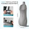 image:imageCoverado Car Seat Cushion and Lumbar Support Headrest Pillow One Piece Ergonomic Memory Foam Car Neck Pillow amp Back Support Soft Leather Breathable Driving Seat Cushion Sciatica Pain Relief BlackGray
