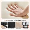image:imageCoverado Car Seat Cushion and Lumbar Support Headrest Pillow One Piece Ergonomic Memory Foam Car Neck Pillow amp Back Support Soft Leather Breathable Driving Seat Cushion Sciatica Pain Relief BlackBeige