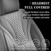 image:imageCoverado Waterproof Nappa Leather Car Seat Covers Automotive Seat CoversFront Car Seat Cushion amp Car Seat Protector Black Seat Covers Universal Fit for Most Cars SUVs TrucksGrayN