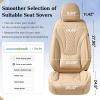 image:imageCoverado Waterproof Nappa Leather Car Seat Covers Automotive Seat CoversFront Car Seat Cushion amp Car Seat Protector Black Seat Covers Universal Fit for Most Cars SUVs TrucksBeigeN