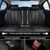 image:imageCoverado Waterproof Nappa Leather Car Seat Covers Automotive Seat CoversFront Car Seat Cushion amp Car Seat Protector Black Seat Covers Universal Fit for Most Cars SUVs TrucksBlackA