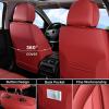 image:imageCoverado Waterproof Nappa Leather Car Seat Covers Automotive Seat CoversFront Car Seat Cushion amp Car Seat Protector Black Seat Covers Universal Fit for Most Cars SUVs TrucksRedN