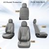 image:imageCoverado Waterproof Nappa Leather Car Seat Covers Automotive Seat CoversFront Car Seat Cushion amp Car Seat Protector Black Seat Covers Universal Fit for Most Cars SUVs TrucksGrayN