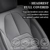 image:imageCoverado Waterproof Nappa Leather Car Seat Covers Automotive Seat CoversFront Car Seat Cushion amp Car Seat Protector Black Seat Covers Universal Fit for Most Cars SUVs TrucksGrayA