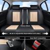 image:imageCoverado Waterproof Nappa Leather Car Seat Covers Automotive Seat CoversFront Car Seat Cushion amp Car Seat Protector Black Seat Covers Universal Fit for Most Cars SUVs TrucksBlackBeige