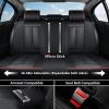 image:imageCoverado Waterproof Nappa Leather Car Seat Covers Automotive Seat CoversFront Car Seat Cushion amp Car Seat Protector Black Seat Covers Universal Fit for Most Cars SUVs TrucksBlackRed
