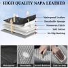 image:imageCoverado Waterproof Nappa Leather Car Seat Covers Automotive Seat CoversFront Car Seat Cushion amp Car Seat Protector Black Seat Covers Universal Fit for Most Cars SUVs TrucksBlackGray