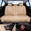 image:imageCoverado Waterproof Nappa Leather Car Seat Covers Automotive Seat CoversFront Car Seat Cushion amp Car Seat Protector Black Seat Covers Universal Fit for Most Cars SUVs TrucksBeigeN