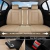 image:imageCoverado Waterproof Nappa Leather Car Seat Covers Automotive Seat CoversFront Car Seat Cushion amp Car Seat Protector Black Seat Covers Universal Fit for Most Cars SUVs TrucksBeigeB