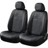 image:imageCoverado Car Seat Covers Front 6 Pieces Universal Seat Covers for Cars PVC Car Seat Cushions for Front Auto Car Seat Protectors Auto Car Accessories Seat Covers Fit for Most VehiclesBlack