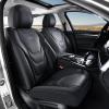 image:imageCoverado Car Seat Covers Front Seats 2 Piece Car Seat Protector Waterproof Leather Seat Cushion Universal Fit for Truck Automotive Vehicles BlackBlack