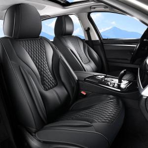 image:imageCoverado Waterproof Nappa Leather Car Seat Covers Automotive Seat CoversFront Car Seat Cushion amp Car Seat Protector Black Seat Covers Universal Fit for Most Cars SUVs TrucksBlackN