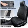 image:imageCoverado Leather Seat Covers Full Set for Ford F150 Custom Fit Automotive Seat Covers for 20152026 F150 and 20172026 F250 F350 F450 BlackBlack