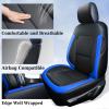 image:imageCoverado Leather Seat Covers Full Set for Ford F150 Custom Fit Automotive Seat Covers for 20152026 F150 and 20172026 F250 F350 F450 BlackBlue