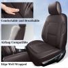 image:imageCoverado Leather Seat Covers Full Set for Ford F150 Custom Fit Automotive Seat Covers for 20152026 F150 and 20172026 F250 F350 F450 BlackBrown