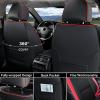 image:imageCoverado Leather Seat Covers Full Set for Ford F150 Custom Fit Automotive Seat Covers for 20152026 F150 and 20172026 F250 F350 F450 BlackRed