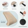 image:imageCoverado Car Seat Leg Extension Support Cushion Waterproof Leather Leg Extender Cushion for Car Seats Universal Car Seat Extender Cushions Leg Support Fit for Most Car SUV Truck GrayBeige01