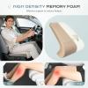 image:imageCoverado Car Seat Leg Extension Support Cushion Waterproof Leather Leg Extender Cushion for Car Seats Universal Car Seat Extender Cushions Leg Support Fit for Most Car SUV Truck GrayBeige01