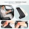 image:imageCoverado Car Seat Leg Extension Support Cushion Waterproof Leather Leg Extender Cushion for Car Seats Universal Car Seat Extender Cushions Leg Support Fit for Most Car SUV Truck GrayBlack