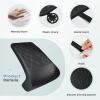 image:imageCoverado Car Seat Leg Extension Support Cushion Waterproof Leather Leg Extender Cushion for Car Seats Universal Car Seat Extender Cushions Leg Support Fit for Most Car SUV Truck GrayBlack