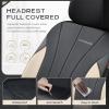 image:imageCoverado Car Seat Covers 2 Front Seats Waterproof Nappa Leather Automotive Seat Protectors Front Luxury Mesh Seat Covers AllWeather Universal Fit for Most Cars SUVs TrucksPinkampBlackbeigeblack