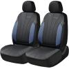 image:imageCoverado Car Seat Covers 2 Front Seats Waterproof Nappa Leather Automotive Seat Protectors Front Luxury Mesh Seat Covers AllWeather Universal Fit for Most Cars SUVs TrucksPinkampBlackblueblack
