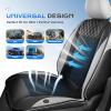 image:imageCoverado Cooling Car Seat Cover with HighVelocity Turbo Fan Powerful Blowing amp Suction Pad 12V24V Ventilated Cushion 3Speed Adjustable Airflow Universal Fit for Car SUV Truck VanBlackBlackgray