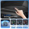 image:imageCoverado Cooling Car Seat Cover with HighVelocity Turbo Fan Powerful Blowing amp Suction Pad 12V24V Ventilated Cushion 3Speed Adjustable Airflow Universal Fit for Car SUV Truck VanBlackBlack