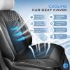 image:imageCoverado Cooling Car Seat Cover with HighVelocity Turbo Fan Powerful Blowing amp Suction Pad 12V24V Ventilated Cushion 3Speed Adjustable Airflow Universal Fit for Car SUV Truck VanBlackBlack