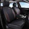 image:imageCoverado Car Seat Covers 2 Front Seats Waterproof Nappa Leather Automotive Seat Protectors Front Luxury Mesh Seat Covers AllWeather Universal Fit for Most Cars SUVs TrucksPinkampBlackcoffeeblack