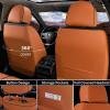 image:imageCoverado Car Seat Covers Front Seat Covers for Cars Waterproof Car Seat Cushions 2Pack Leather Carseat Seat Protectors Universal Seat Covers Fit for Most Sedans SUV Pickup TrucksBrownampBlack
