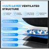 image:imageCoverado Cooling Car Seat Cover 12V24V Ventilated Front Seat Cushion for Car 3Speed Temperature Adjustable Seat Cover for Summer Driving Seat Universal Fit for Car SUV Truck VanBlack1