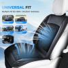 image:imageCoverado Cooling Car Seat Cover 12V24V Ventilated Front Seat Cushion for Car 3Speed Temperature Adjustable Seat Cover for Summer Driving Seat Universal Fit for Car SUV Truck VanBlack1