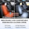 image:imageCoverado Leather Seat Covers for Cars Car Seat Covers Full Set Breathable Car Seat Protector with Lumbar Support Black Seat Covers Front and Back Waterproof Seat Cover Universal Fit for Most Cars