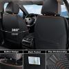 image:imageCoverado Automotive Seat Covers Car Seat Covers Front Seats Nappa Leather Black Orange Car Seat Cover Waterproof Seat Cushion 2 Pack Front Seat Covers Driver Seat Protector Fit for Most Cars SUVBlackOrange