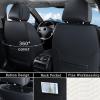 image:imageCoverado Automotive Seat Covers Car Seat Covers Front Seats Nappa Leather Black Orange Car Seat Cover Waterproof Seat Cushion 2 Pack Front Seat Covers Driver Seat Protector Fit for Most Cars SUVPatchworkBlackWhite