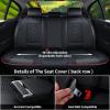 image:imageCoverado Automotive Seat Covers Car Seat Covers Front Seats Nappa Leather Black Orange Car Seat Cover Waterproof Seat Cushion 2 Pack Front Seat Covers Driver Seat Protector Fit for Most Cars SUVBlackRed