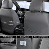 image:imageCoverado Automotive Seat Covers Car Seat Covers Front Seats Nappa Leather Black Orange Car Seat Cover Waterproof Seat Cushion 2 Pack Front Seat Covers Driver Seat Protector Fit for Most Cars SUVGray