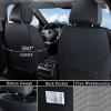 image:imageCoverado Automotive Seat Covers Car Seat Covers Front Seats Nappa Leather Black Orange Car Seat Cover Waterproof Seat Cushion 2 Pack Front Seat Covers Driver Seat Protector Fit for Most Cars SUVPatchworkBlackGray