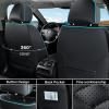 image:imageCoverado Automotive Seat Covers Car Seat Covers Front Seats Nappa Leather Black Orange Car Seat Cover Waterproof Seat Cushion 2 Pack Front Seat Covers Driver Seat Protector Fit for Most Cars SUVBlackBlue