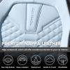 image:imageCoverado Automotive Seat Covers Car Seat Covers Front Seats Nappa Leather Black Orange Car Seat Cover Waterproof Seat Cushion 2 Pack Front Seat Covers Driver Seat Protector Fit for Most Cars SUVPatchworkBlackBlue