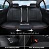 image:imageCoverado Automotive Seat Covers Car Seat Covers Front Seats Nappa Leather Black Orange Car Seat Cover Waterproof Seat Cushion 2 Pack Front Seat Covers Driver Seat Protector Fit for Most Cars SUVBlackOrange