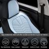image:imageCoverado Automotive Seat Covers Car Seat Covers Front Seats Nappa Leather Black Orange Car Seat Cover Waterproof Seat Cushion 2 Pack Front Seat Covers Driver Seat Protector Fit for Most Cars SUVPatchworkBlackBlue